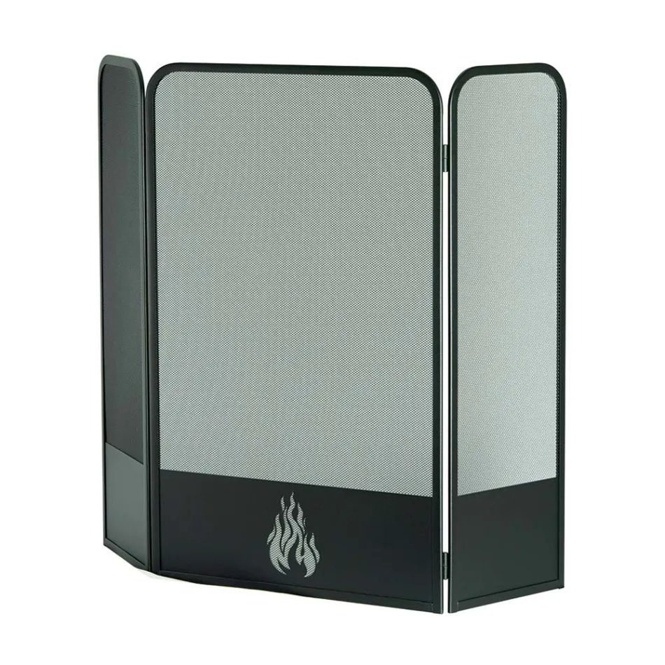 Stove guard with 3 metal doors Made in Italy - Cigno Viadurini