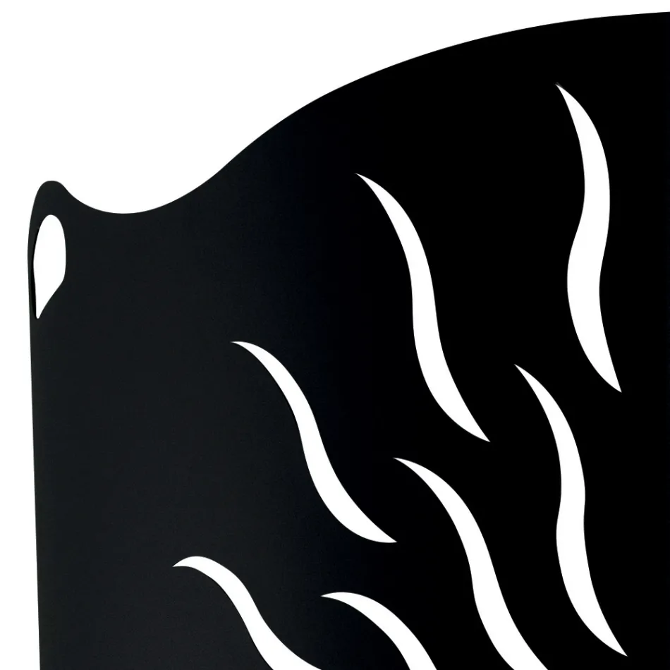 Curved Stove Guard with 2 Metal Doors Made in Italy - Duck Viadurini