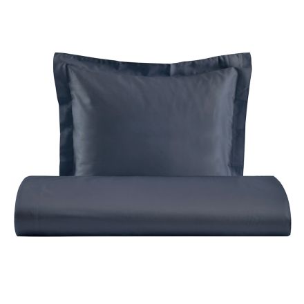 100% Cotton Satin Duvet Cover Set with 1 Pillowcase Made in Italy - Fluffy Viadurini