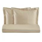 100% Cotton Satin Duvet Cover Set with 2 Pillow Cases Made in Italy - Fluffy Viadurini
