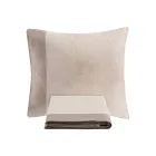 Duvet Cover Set in 90% Cotton and 10% Linen with 1 Pillow Case Made in Italy - Nestle Viadurini