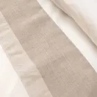 Double Duvet Cover Set in 90% Cotton and 10% Linen Made in Italy - Nestle Viadurini