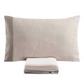 Double Duvet Cover Set in 90% Cotton and 10% Linen Made in Italy - Nestle