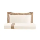 Single and a Half Square Duvet Cover Set in 100% Cotton and 10% Cotton Satin - Detail Viadurini