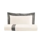 Single and a Half Square Duvet Cover Set in 100% Cotton and 10% Cotton Satin - Detail Viadurini