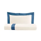 Single and a Half Square Duvet Cover Set in 100% Cotton and 10% Cotton Satin - Detail Viadurini