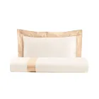 Single and a Half Square Duvet Cover Set in 100% Cotton and 10% Cotton Satin - Detail Viadurini