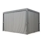 Pegola 3x4 mt in Anthracite Painted Aluminum with Crank - Levante Viadurini