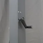 Pegola 3x4 mt in Anthracite Painted Aluminum with Crank - Levante Viadurini