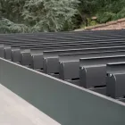 Aluminum Pergola with Adjustable Roof by Crank - Eolo Viadurini