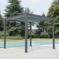 Aluminum Pergola with Adjustable Roof by Crank - Eolo