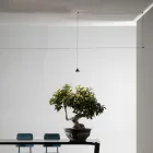 Wire Floor Lamp in Black Aluminum and Small Cone Minimal Design - Mercado Viadurini