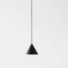 Wire Floor Lamp in Black Aluminum and Small Cone Minimal Design - Mercado Viadurini