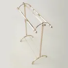 Vintage Brass Bathroom Towel Hanger Stand Made in Italy - Aristide Viadurini