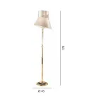 Classic Floor Lamp with Blown Glass Lampshade Floral Decorations - Bluminda Viadurini