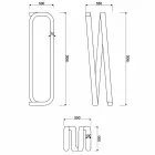 Modern design floor lamp made in Italy, Sirolo Viadurini