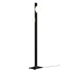 Alma Floor Lamp in Aluminum and White Blown Glass Light Viadurini