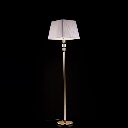 Crystal Floor Lamp with Made in Italy Lampshade - Innsbruck Viadurini