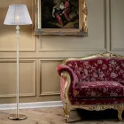 Crystal Floor Lamp with Made in Italy Lampshade - Madrid Viadurini