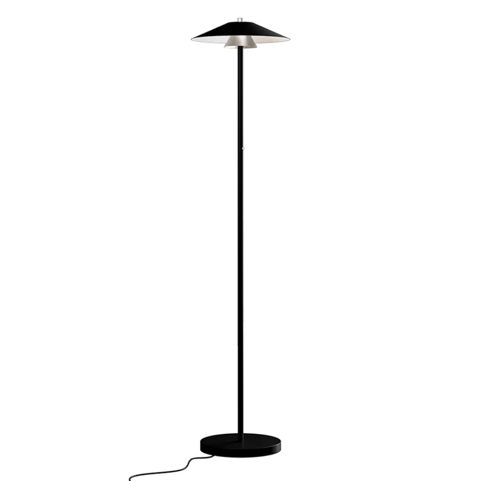 Metal Floor Lamp with Various Finishes Made in Italy - Mira Viadurini