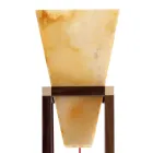 Design floor lamp in onyx and wood Grilli York made in Italy Viadurini