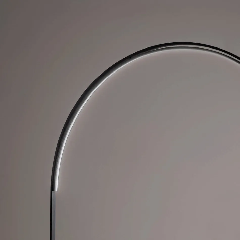 Modern Floor Lamp with Dimmable LED Light in Painted Metal - Picea Viadurini