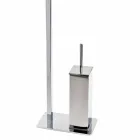 Modern Design Iron Stand for Toilet Brush and Roll Made in Italy - Cali Viadurini