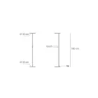 Floor Lamp Made of Metal with Various Finishes Made in Italy - Lumi Viadurini