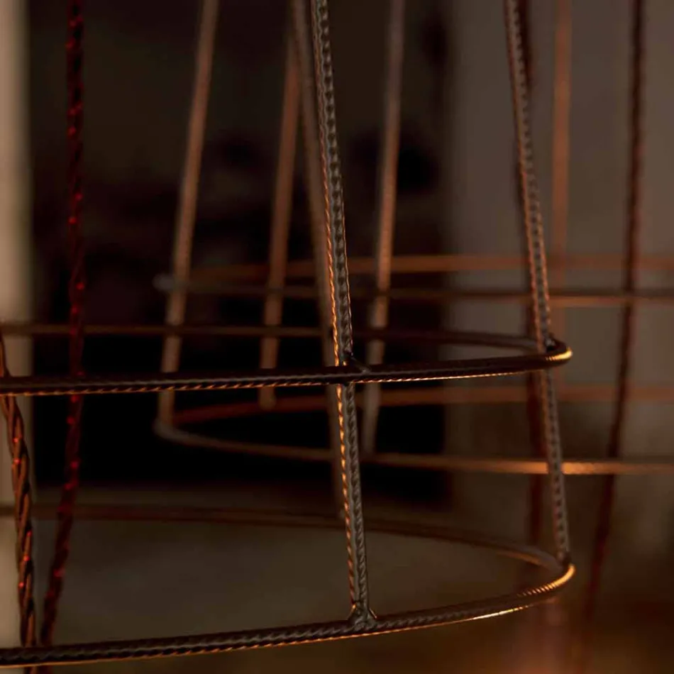 Living Room Floor Lamp 3 Lights in White or Natural Metal Minimal Style - Styling Viadurini