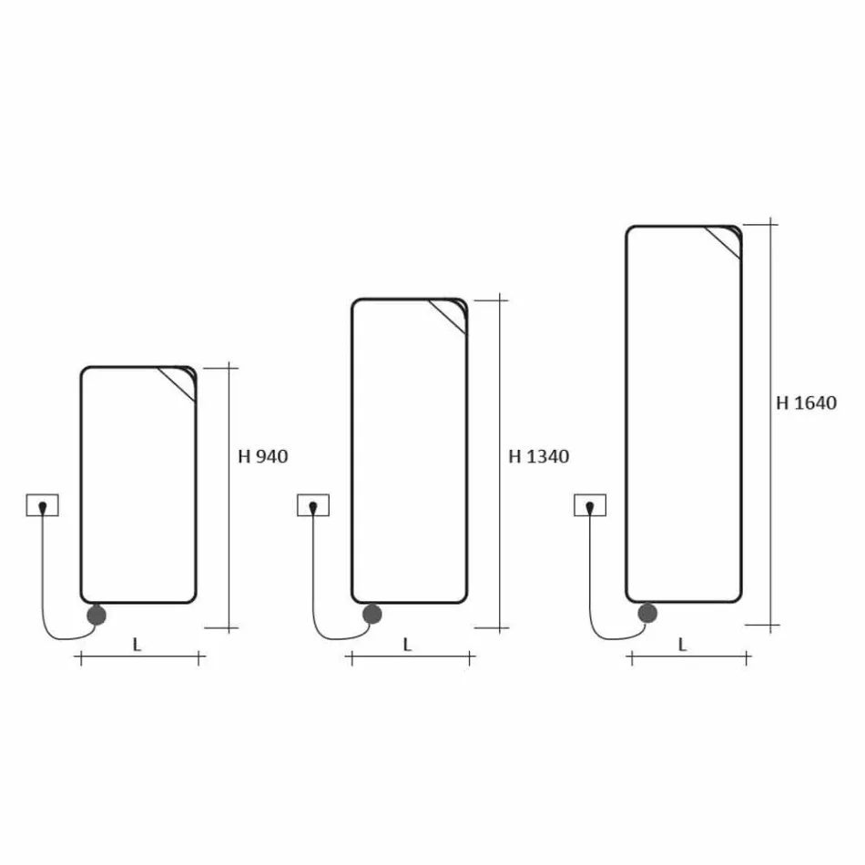 Modern Design Electric Radiant Plate up to 1000 W - Book Viadurini