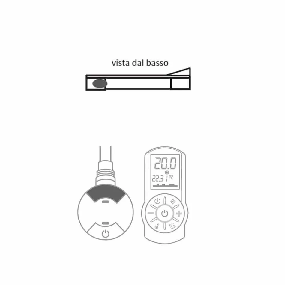 Modern Design Electric Radiant Plate up to 1000 W - Book Viadurini