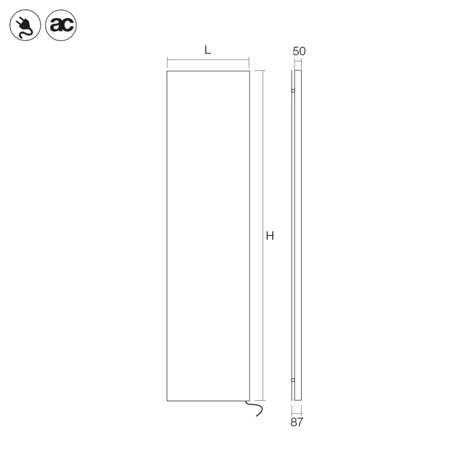 Electric Radiant Plate with Electrification Kit Made in Italy - Brezza Viadurini