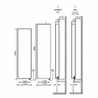 Electric Radiant Plate Modern Wall Radiator up to 1000 W - Bent Viadurini