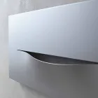 Horizontal Design Hydraulic Radiant Plate in Steel up to 820 W - Cut Viadurini