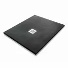 Shower Tray 100x80 in Resin Stone Effect Finish Modern Design - Domio Viadurini