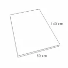 Shower Tray 140x80 in Resin Concrete Finish with Steel Grid - Cupio Viadurini