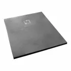 Modern Design Shower Tray 120x70 in Concrete Effect Resin - Cupio Viadurini