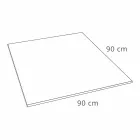 Square Design Shower Tray 90x90 in White Resin Velvet Effect - Estimo Viadurini