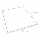 Modern Design Shower Tray in Resin Stone Effect 100x70 - Domio Viadurini