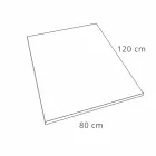 White Slate Effect Resin Shower Tray 120x80 Modern Design - Sommo Viadurini