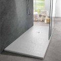 Modern Shower Tray 170x80 Slate Effect Finish in White Resin - Sommo