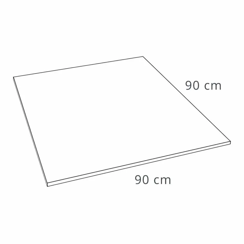 Modern Square Shower Tray 90x90 in White Resin Slate Effect - Sommo Viadurini