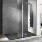 Modern Rectangular Shower Tray 160x80 in Stone Effect Resin - Domio Viadurini