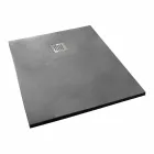 Rectangular Shower Tray 100x80 in Resin Concrete Effect Finish - Cupio Viadurini
