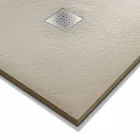 Rectangular Shower Tray 140x90 in Resin Stone Effect Finish - Domio Viadurini