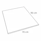 Modern Rectangular Shower Tray in Resin Concrete Effect 90x70 cm - Cupio Viadurini