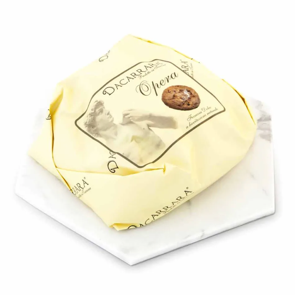 Hexagonal Design Plate in White Carrara Marble Made in Italy - Sintia Viadurini