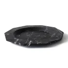 Flat Plate in Satin Marble Various Finishes Italian Luxury Design - Rhodium Viadurini