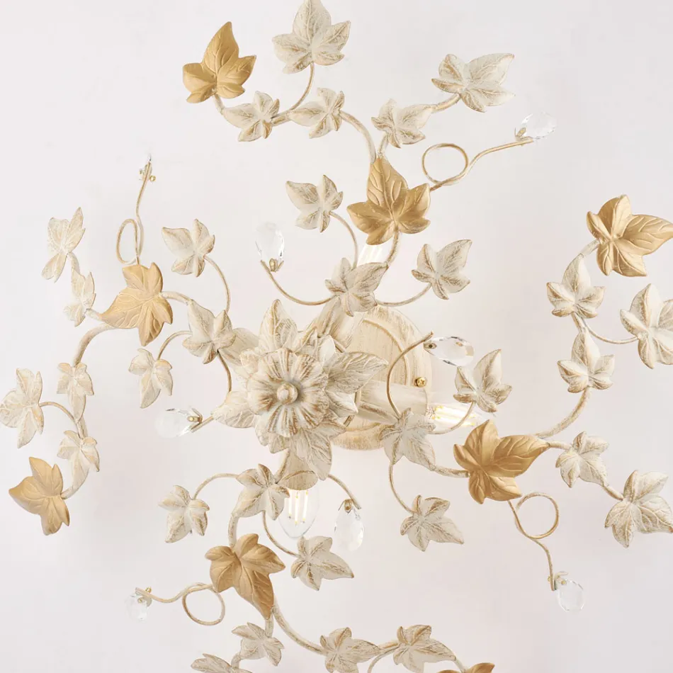 6-light metal and crystal ceiling light for interiors with a sophisticated style – Orchidea Viadurini