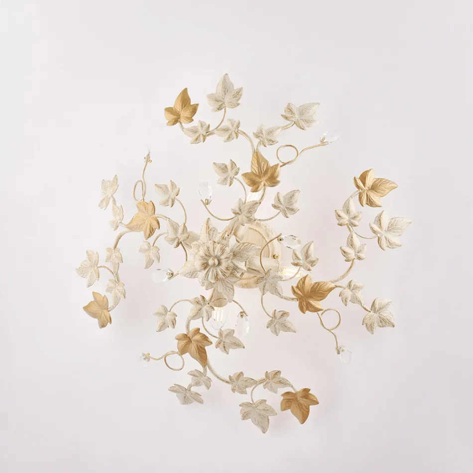 6-light metal and crystal ceiling light for interiors with a sophisticated style – Orchidea Viadurini